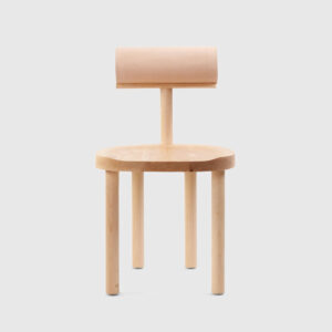 A chair with a back rest on it